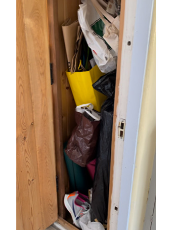 Closet Before Organizing